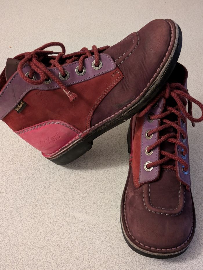 Kickers violet et rose 26