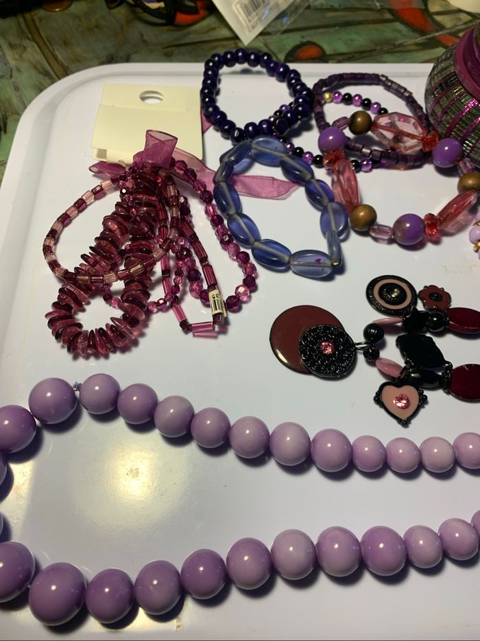 Gros lot bijoux violets ( voir descriptif) - photo numéro 2