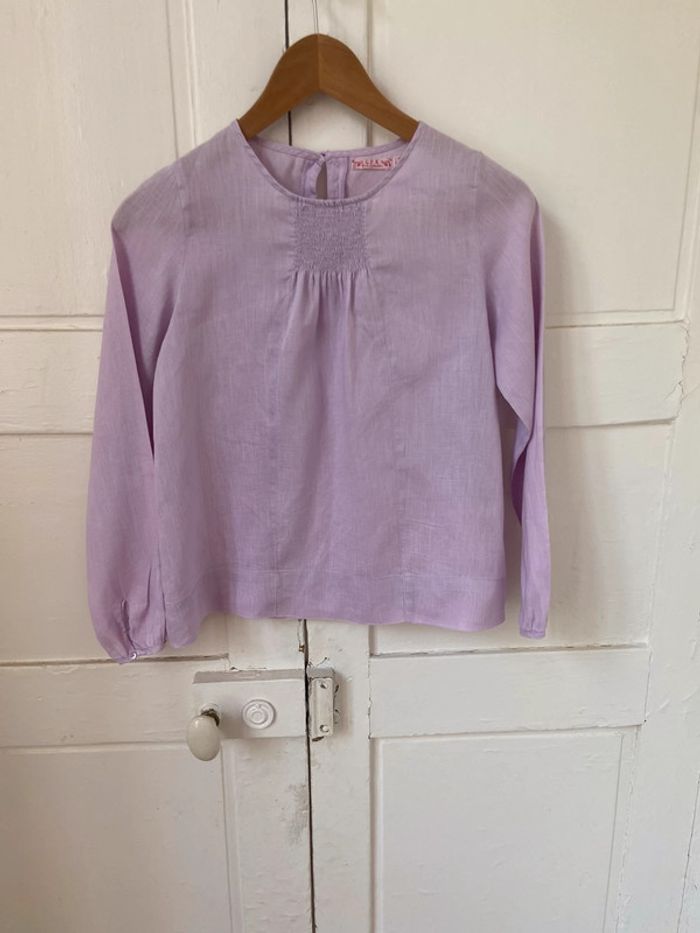 Blouse en lin CFK taille 12 ans - photo numéro 2
