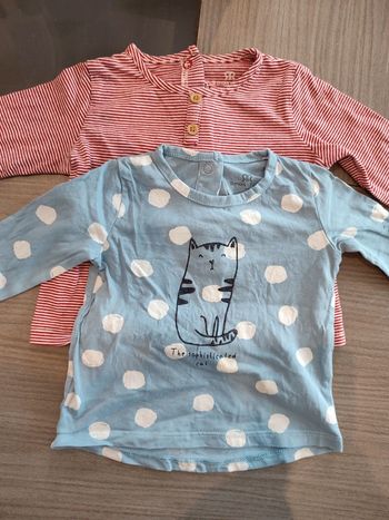 Lot de trois t-shirt à manches longues