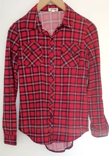 Chemise carreaux rouge XS