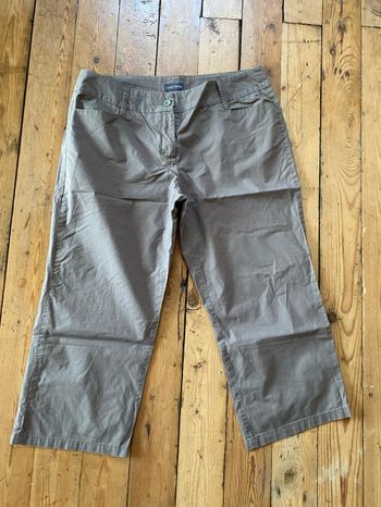 Pantacourt coton kaki 42 Chattawak