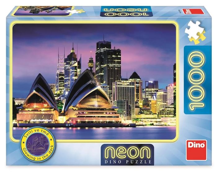 DINO PUZZLE NEON OPERA DE SYDNEY 1000 PIECES 541306