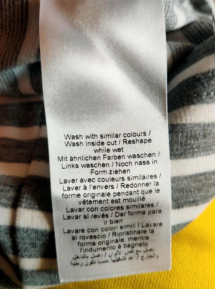 Robe b.young rayée gris et blanc, 23% viscose, coupe droite, allure casual chic - photo numéro 10