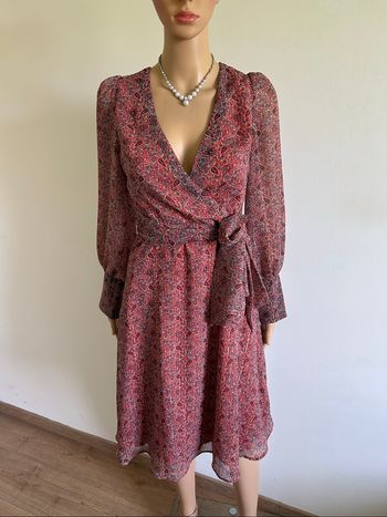 Robe imprimée neuve à manches longues Sinequanone taille 34