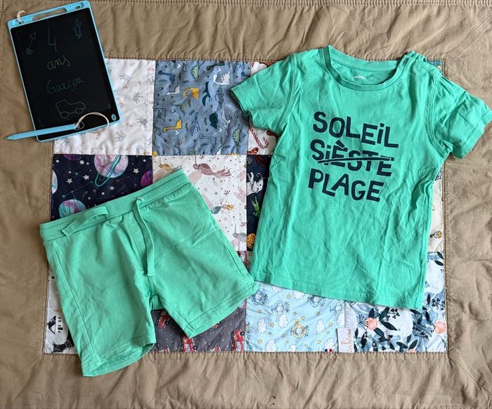 Lot de 3 ensembles complets été Garçon - T4ans - Gémo - photo numéro 3