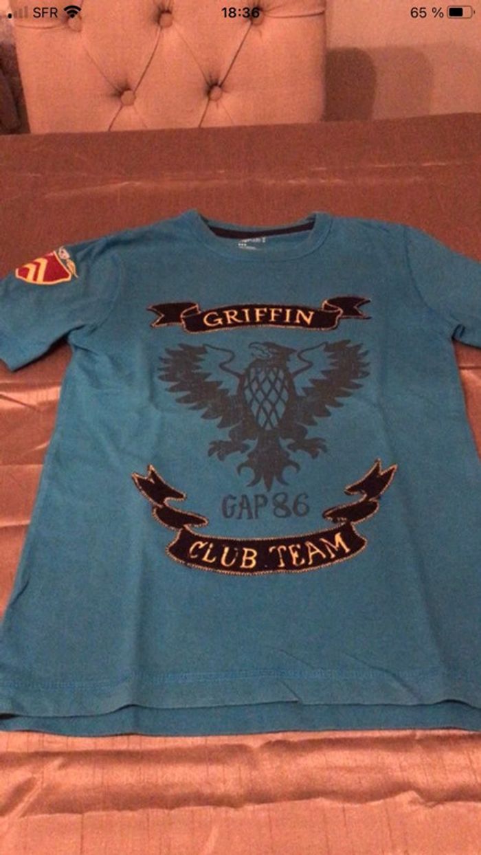 Teeshirt gap bleu 8ans - photo numéro 2