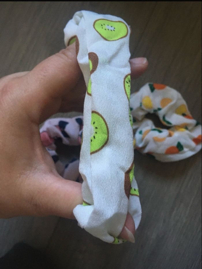 Lot de 3 chouchous NEUFS en tissu couleurs d’Été - photo numéro 6