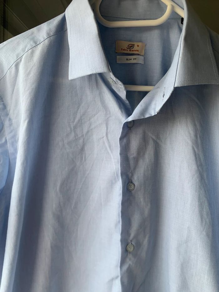 Chemise bleue Fabio Baretti - photo numéro 4