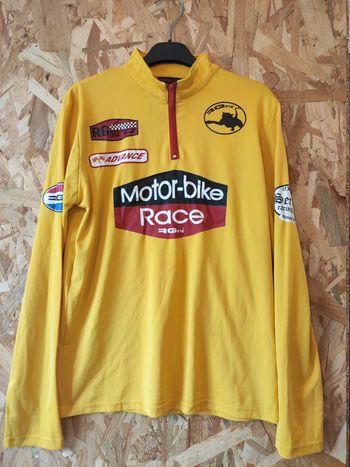 T-shirt jaune motor bike