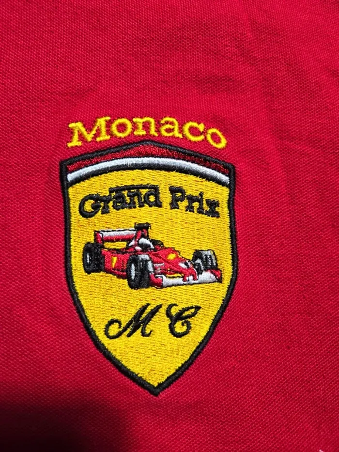 Polo/t-shirt rouge  Grand prix de Monaco taille L - photo numéro 2