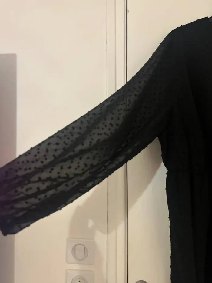 Robe plumetis noire - photo numéro 2