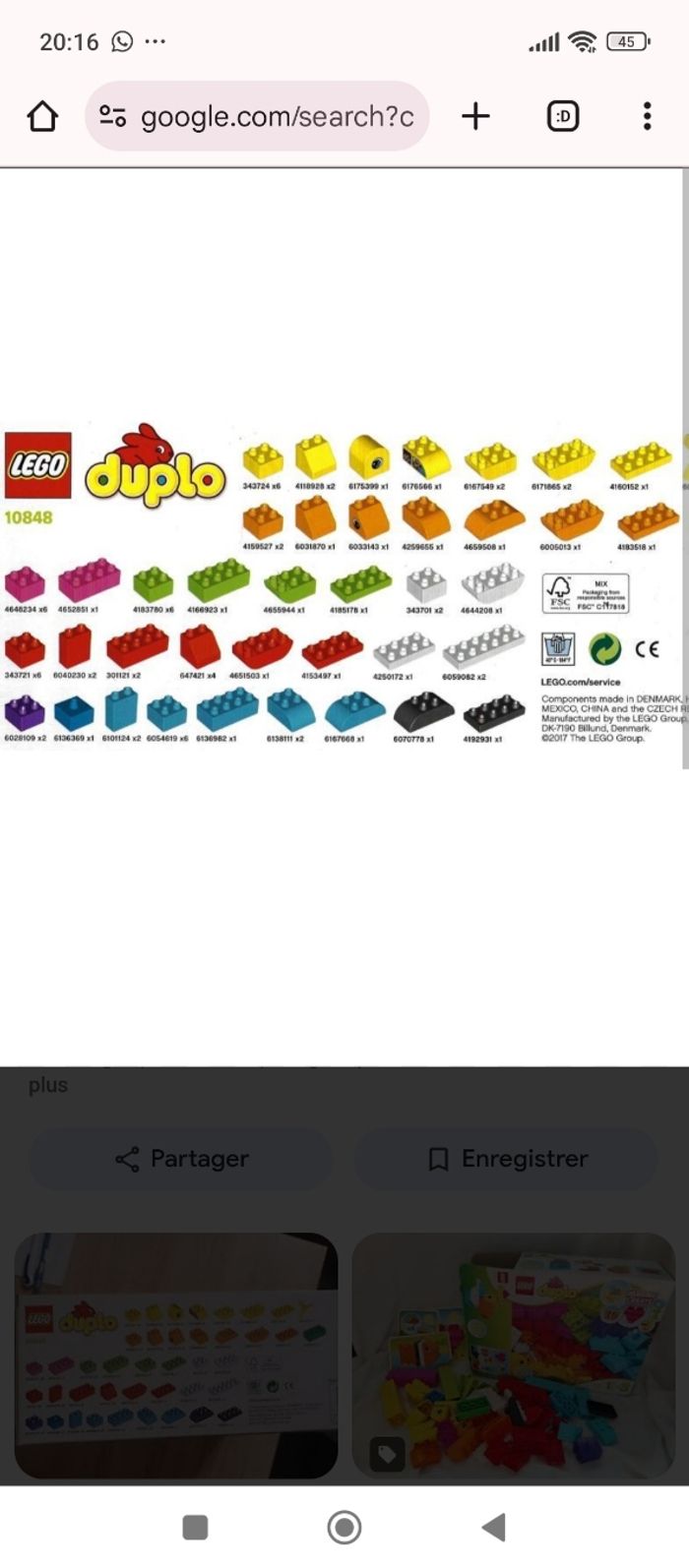 Lot lego duplo, hélicoptère, coeur etc. - photo numéro 6
