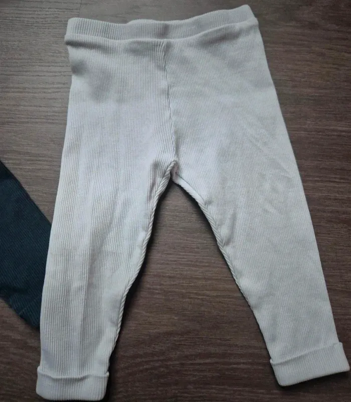 Lot de 2 leggings côtelés TAO 9 mois - photo numéro 2