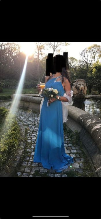 Robe cocktail femme bleu