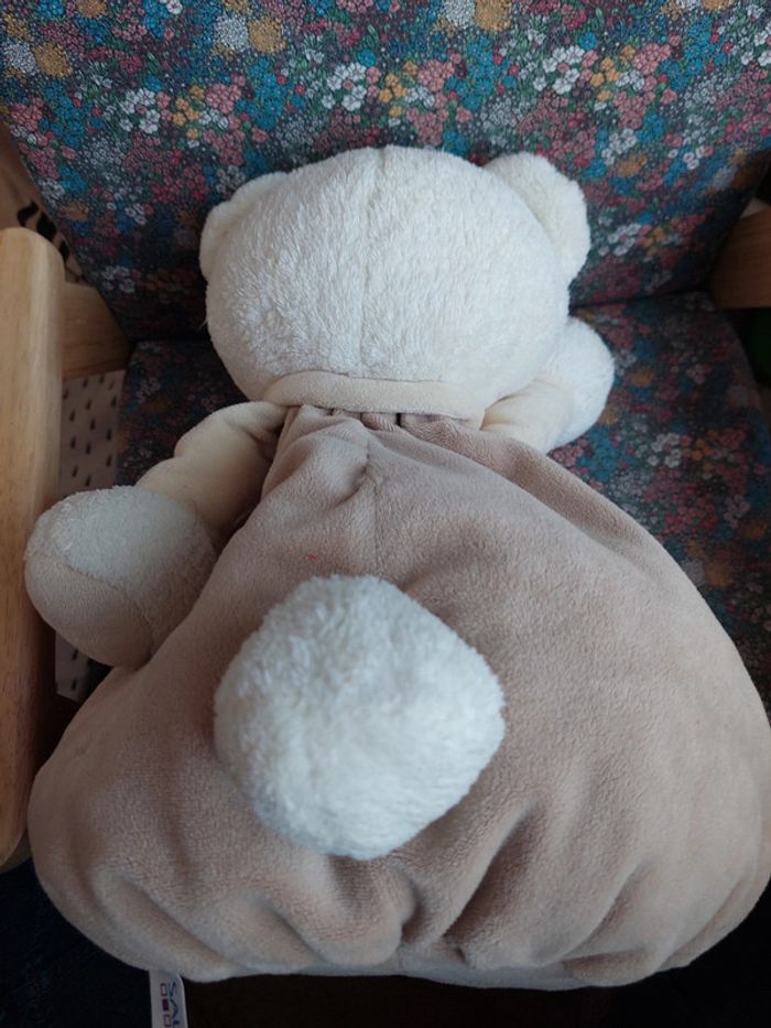 Grand ours en peluche Sauthon caramel - photo numéro 3