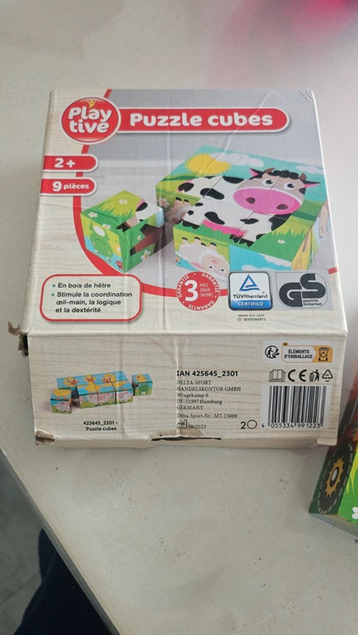 Puzzle en cubes bois - photo numéro 2