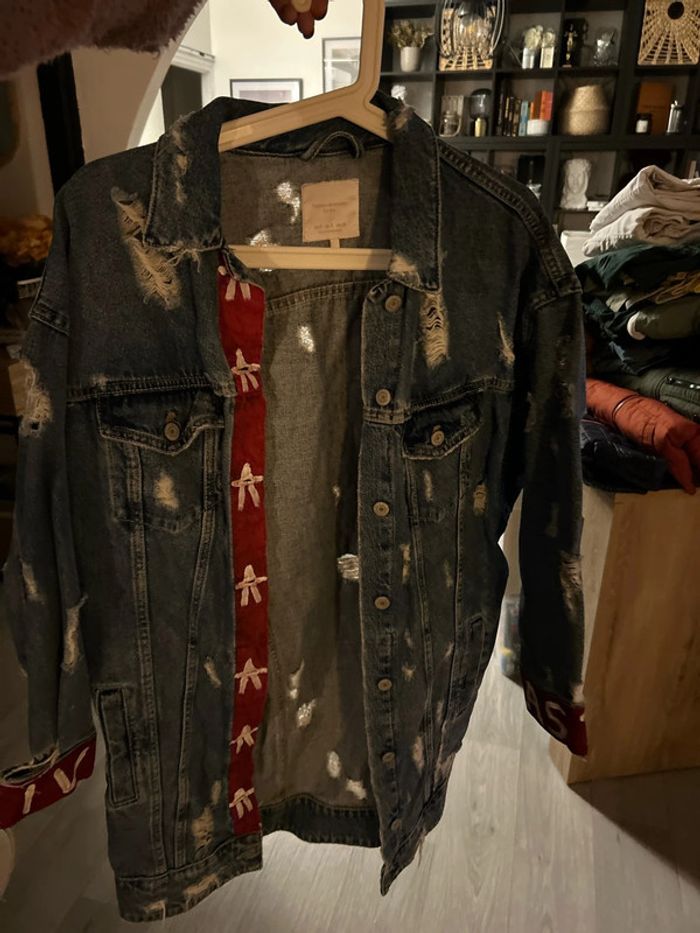 Veste longue jean