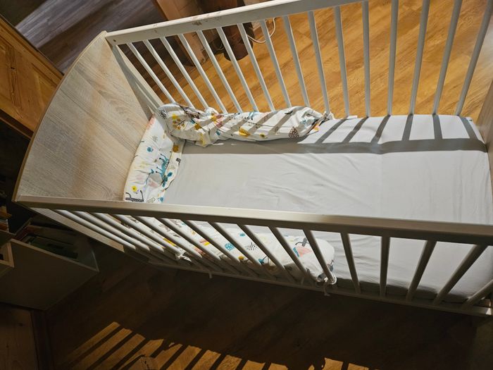 Lit bébé bois + Matelas (60x120cm) - photo numéro 4