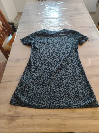 Robe Vegas noire imprimé animalier T.M