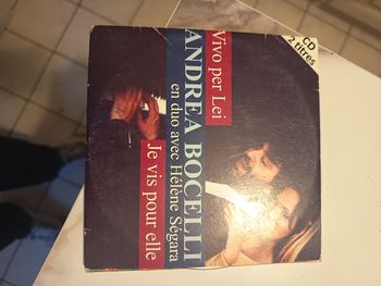Cd 2 titres Andrea Bocelli Hélène Ségara vivo per lei 