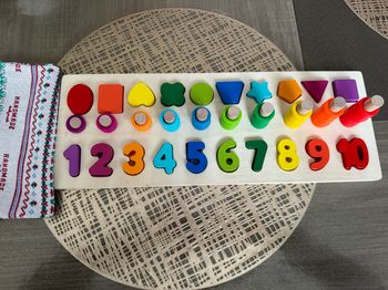 Jeu en bois chiffres