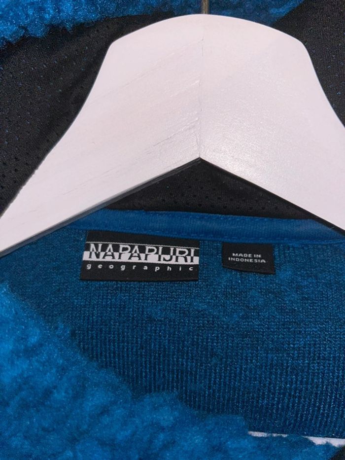Napapijri fleece Sherpa hoodie fluffy - photo numéro 5