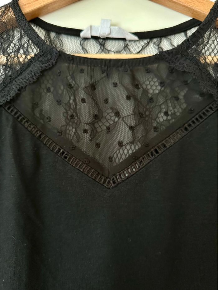 Blouse manches courtes noir XS - photo numéro 3