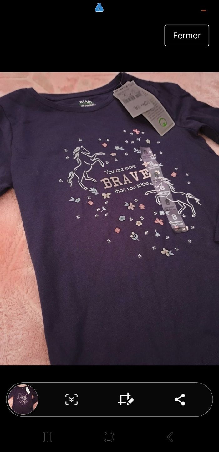 Tee-shirt licorne - photo numéro 2