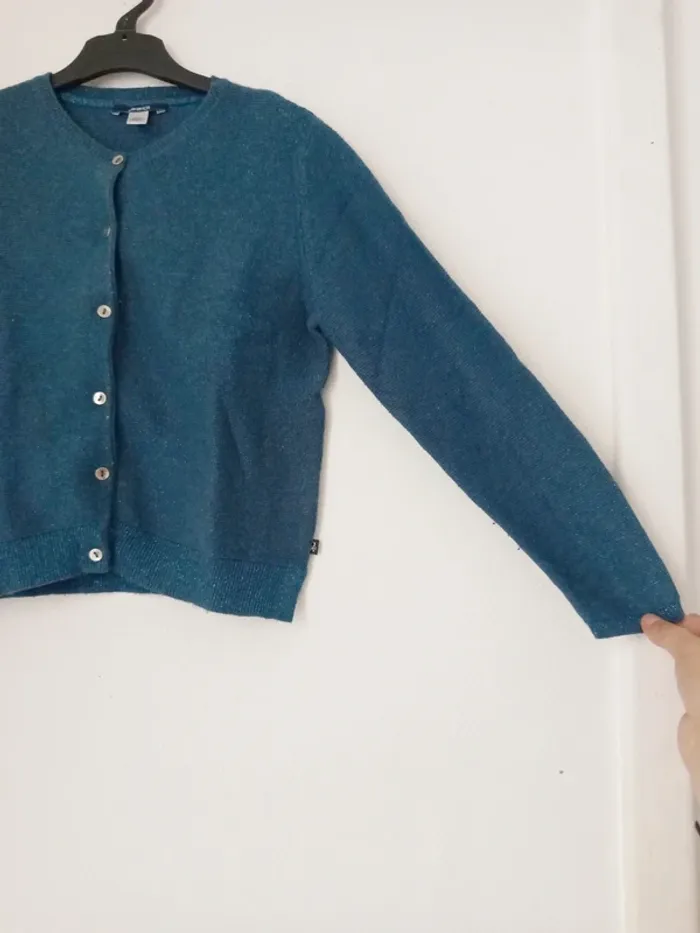 Gilet / cardigan pailleté fille w - photo numéro 2
