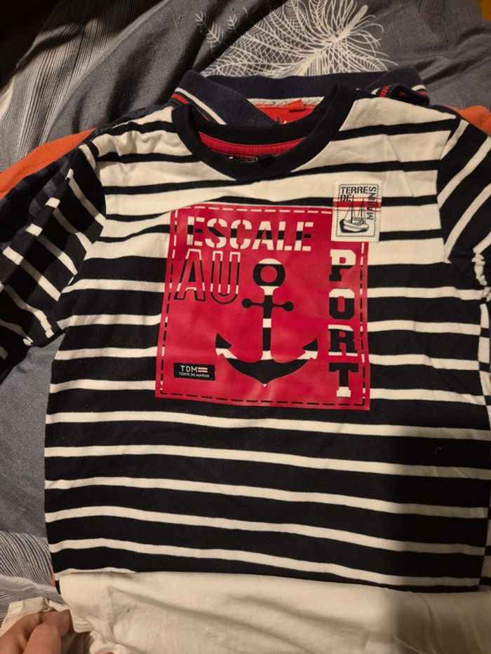 Lot de 4 t shirt manches longues garçon 4ans - photo numéro 3