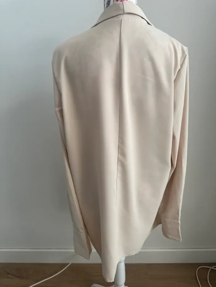 Blazer souple crème - photo numéro 4