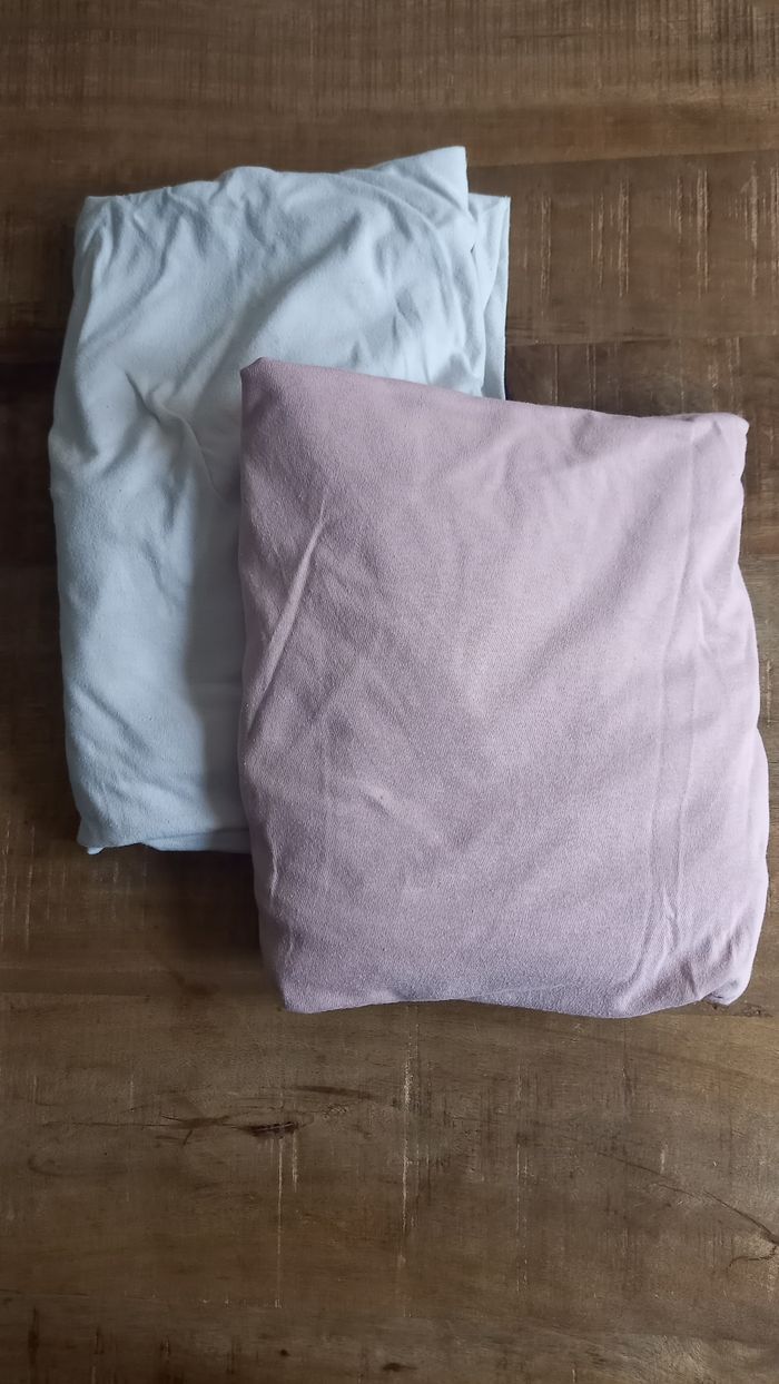 Lot de draps housse OekoTex lit enfant 90x140