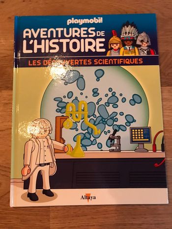 Livre Playmobil Aventures de l’histoire Numéro 52 Les découvertes scientifiques