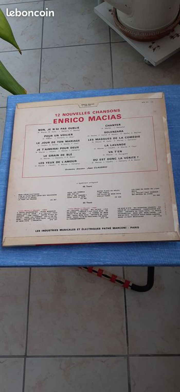 Lot de 2 disques vinyl 33 tours Enrico Macias - photo numéro 4