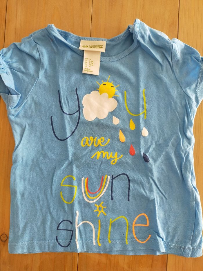 T shirt 6/9 mois 74 cm