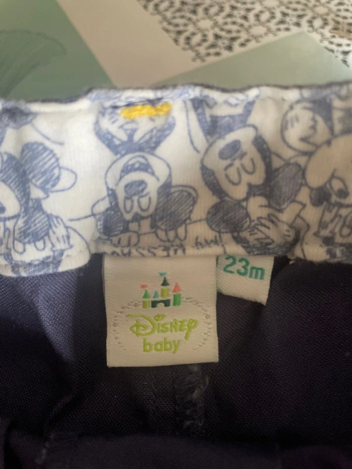 Pantalon bleu Mickey Disney 23mois - photo numéro 4