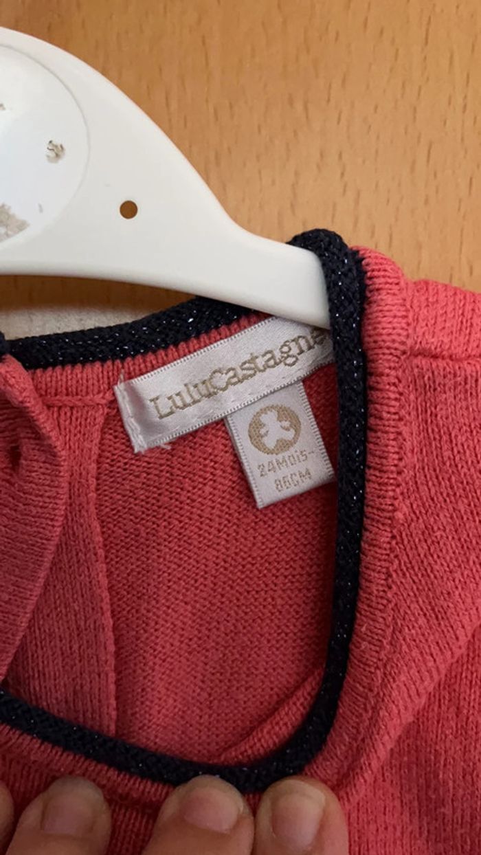 Robe lulu castagnette « ourson cœur » taille 2 ans - photo numéro 5