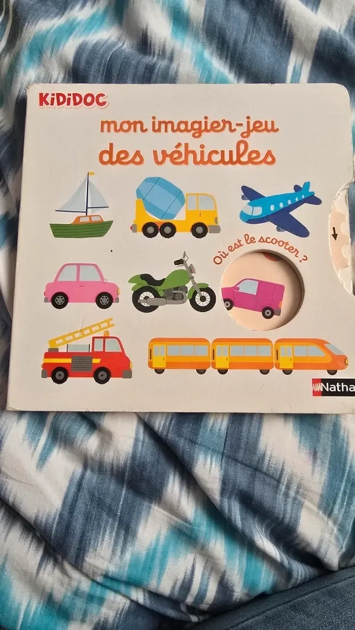 Kididoc mon imagier jeu des véhicules