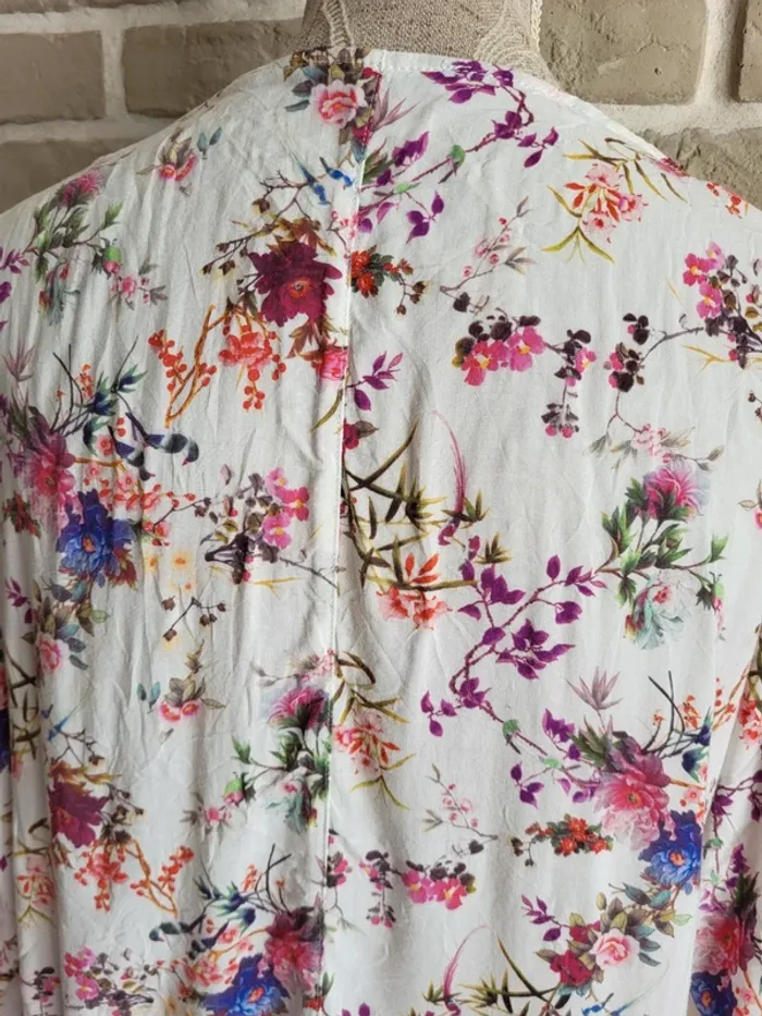 Blouse fleuri avec dentelle Promod - Bohème tomantique - photo numéro 12