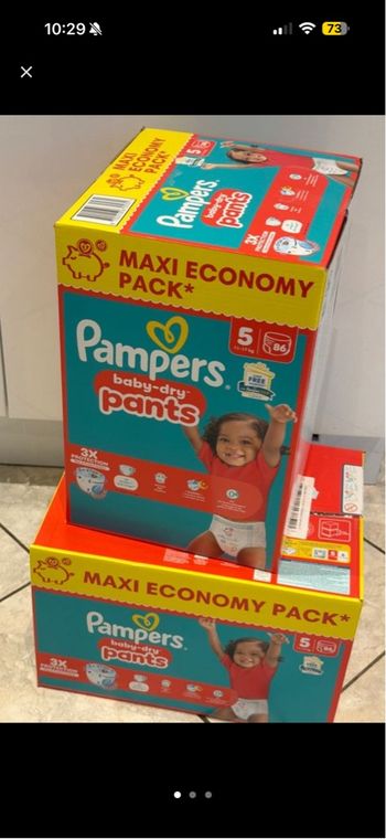 Lot couches Pampers