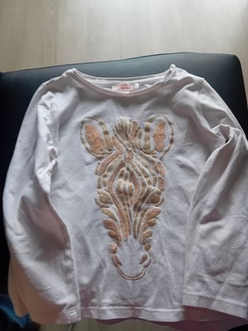 Un tee-shirt avec une manche longue, 4 ans 