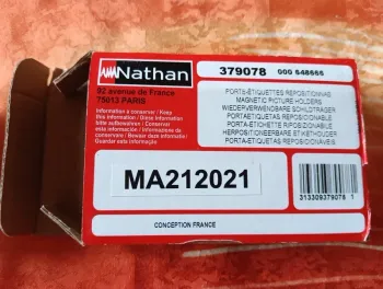 Porte étiquettes repositionnables Nathan