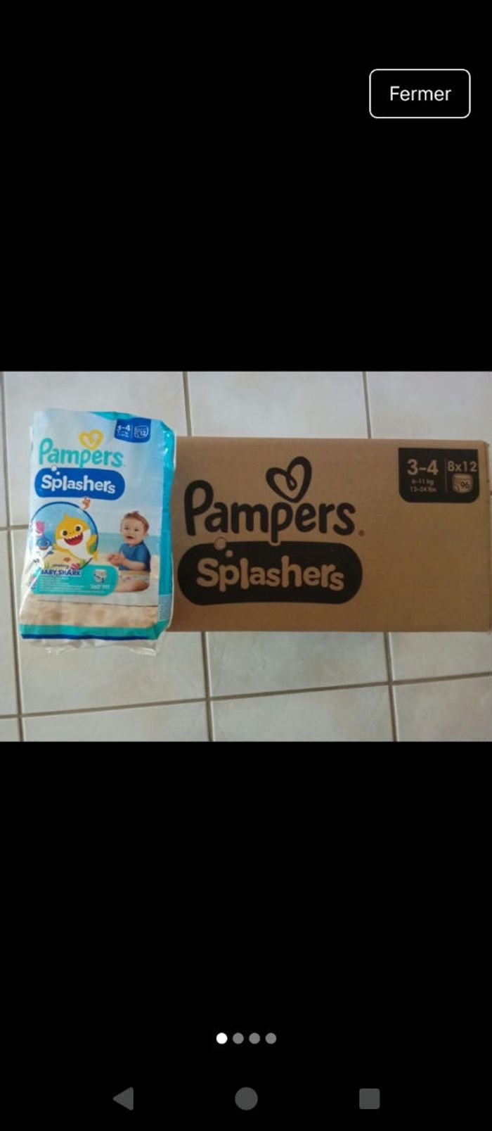 Pampers piscine