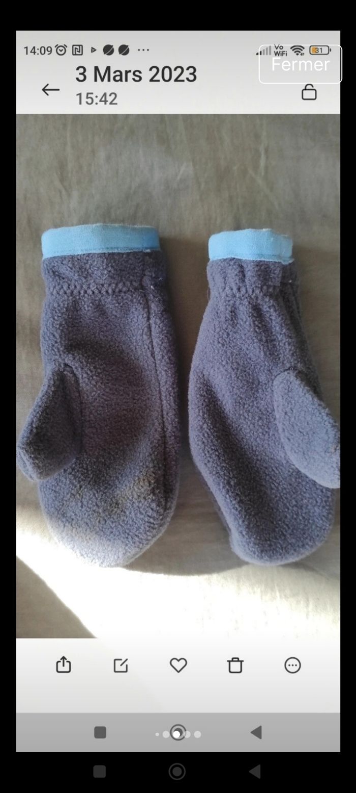 Veste Nike  gants  polaires - photo numéro 6