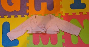 Cardigan boléro rose, taille 12 mois (74 cm)