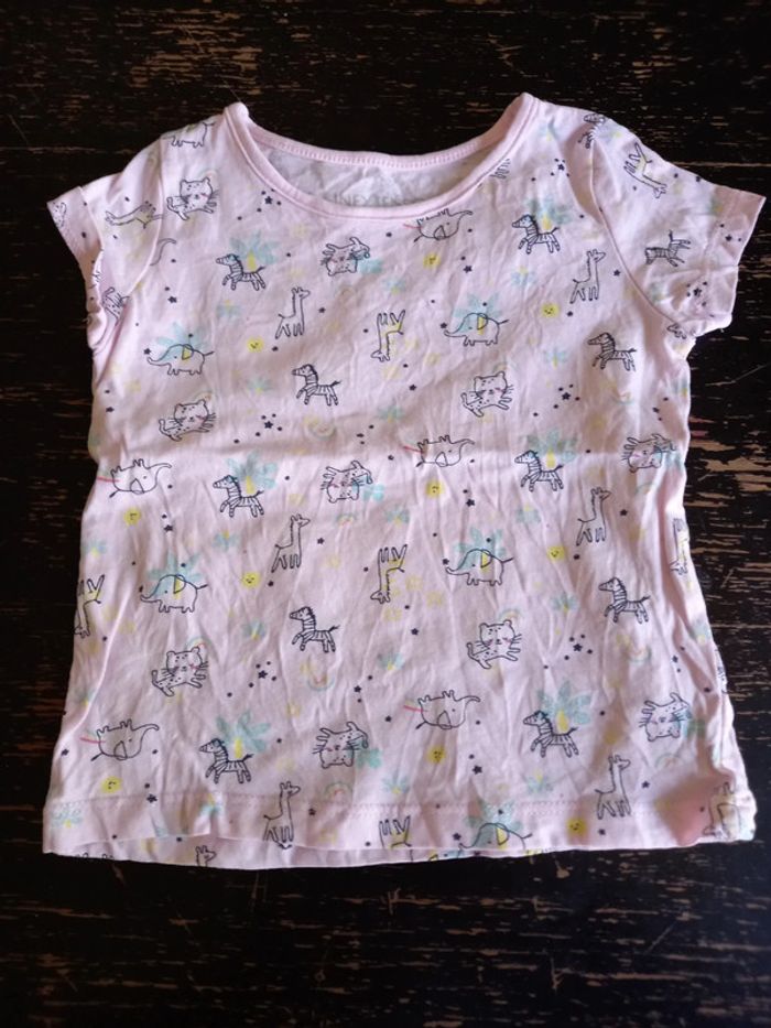 Tee-shirt MC Rose Savane 18 mois