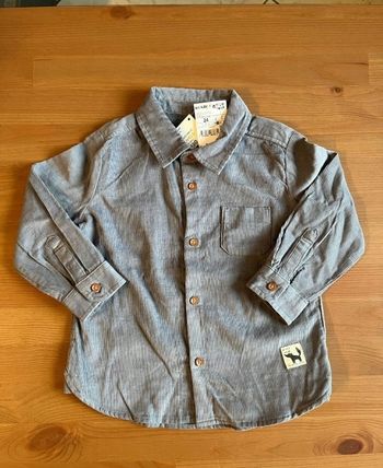 (Neuve non portée) superbe chemise ml velours #24mois Garçon