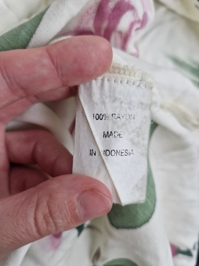 Nuisette blanc cassé motif fleurie - photo numéro 6