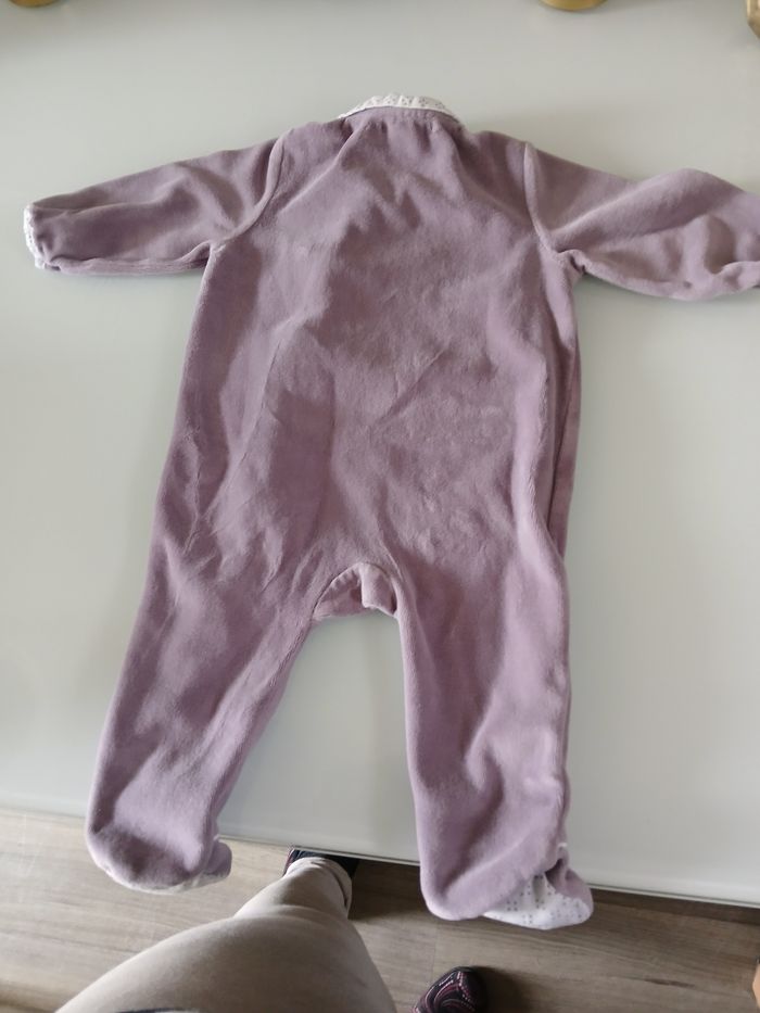 PYJAMAS VELOUR VIOLET OBAIBI - photo numéro 3